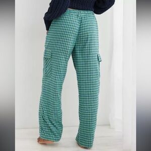 Aerie Cargo Plaid Pajama Lounge Pants